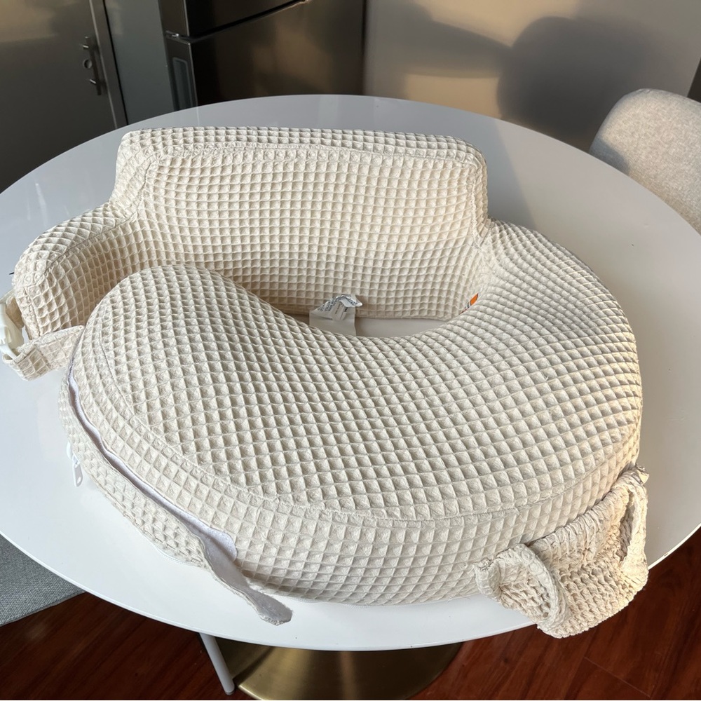 Cream Waffle Nursing Pillow